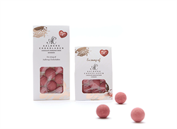 Lakridstrøffel med hindbær 45 g.